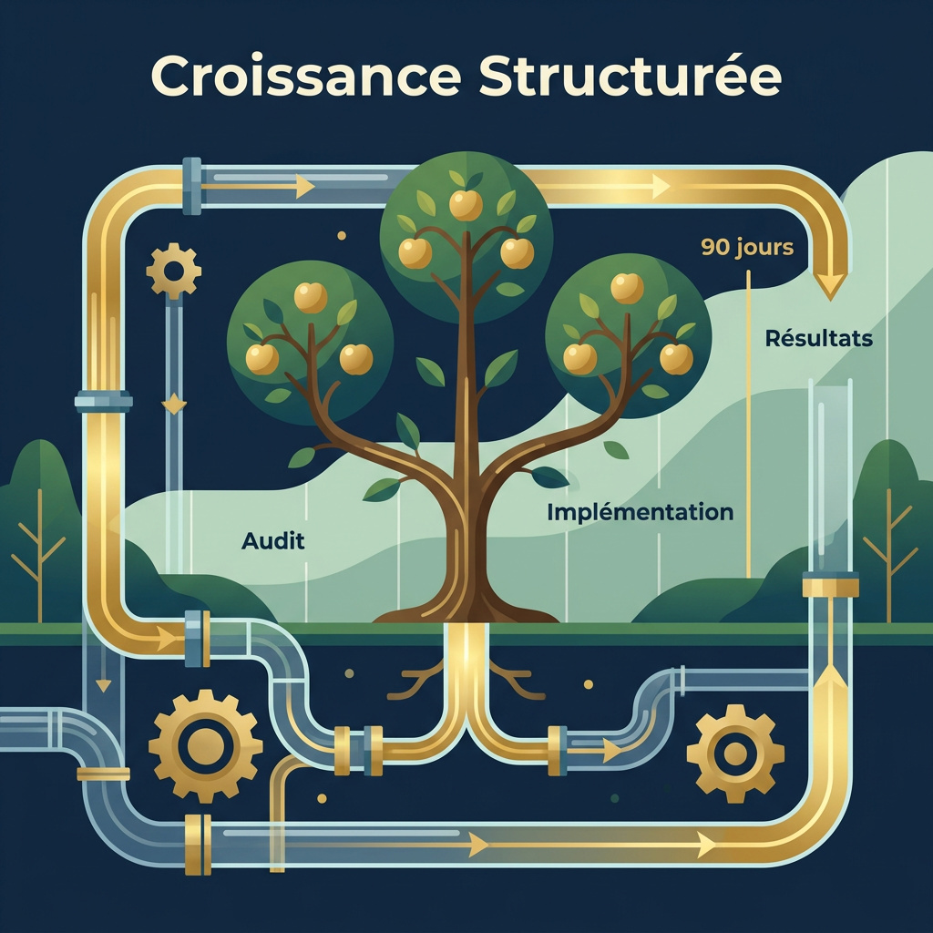 Infographie : Automatisation IA PME 2026 : Le Guide Complet pour Multiplier votre Productivité par 3 en 90 Jours
