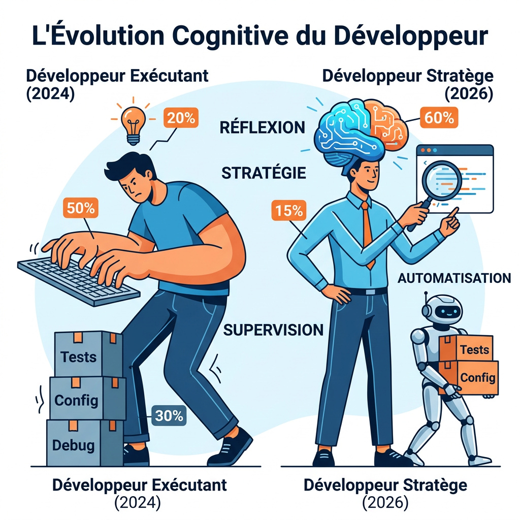 Infographie : 1. L’IA ne remplace pas les développeurs elle remplace la mauvaise réflexion