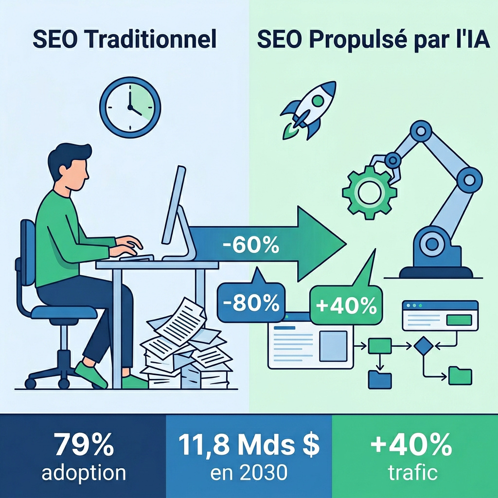 Infographie : Les meilleurs use cases IA pour le SEO