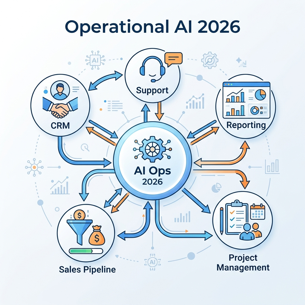 Infographie : L'IA opérationnelle en 2026 : use cases, workflows et outils