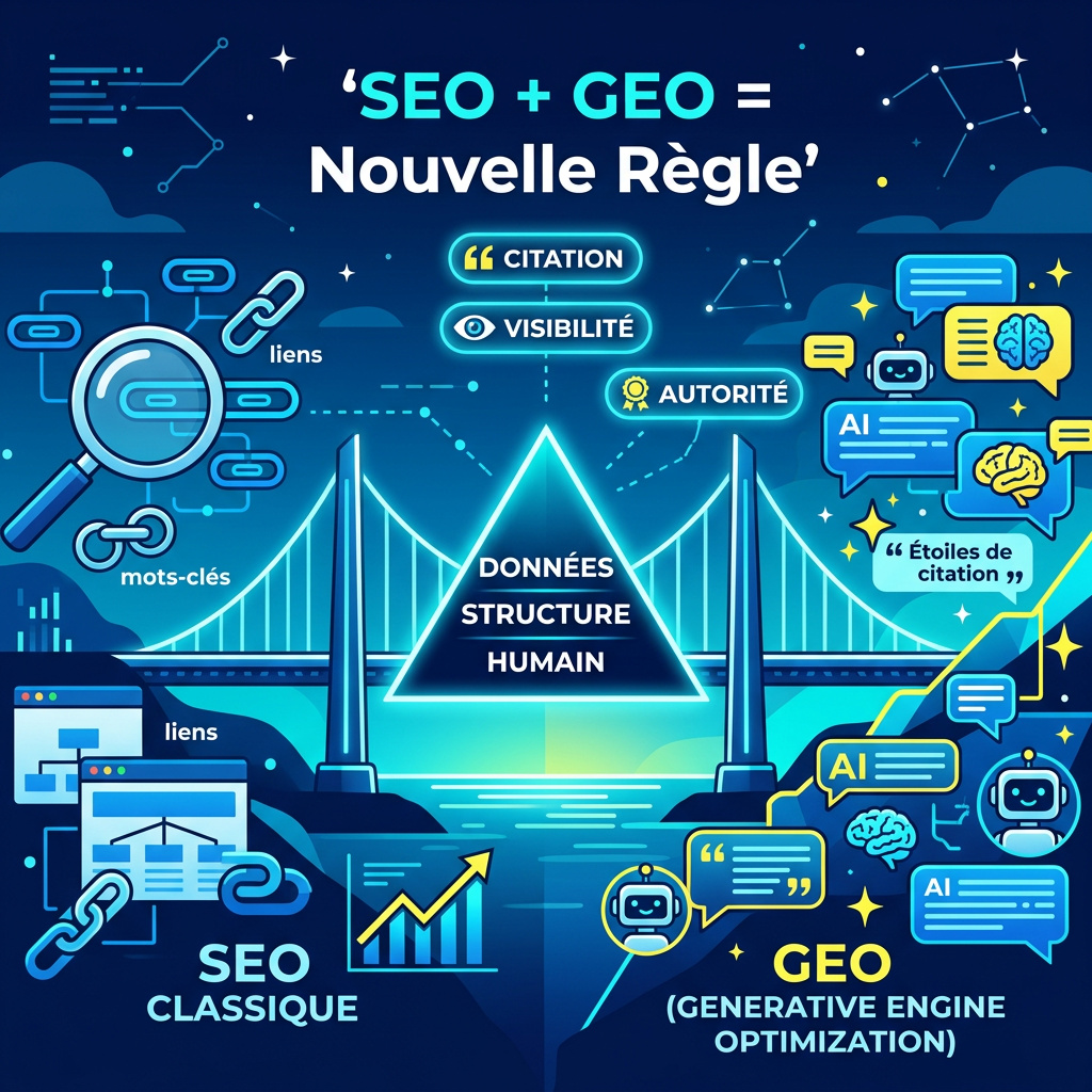 Infographie : Les meilleurs use cases IA pour le SEO + GEO = nouvelle règle