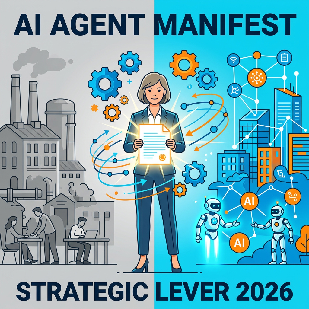 Infographie : L'agent IA comme levier stratégique — manifeste ZM