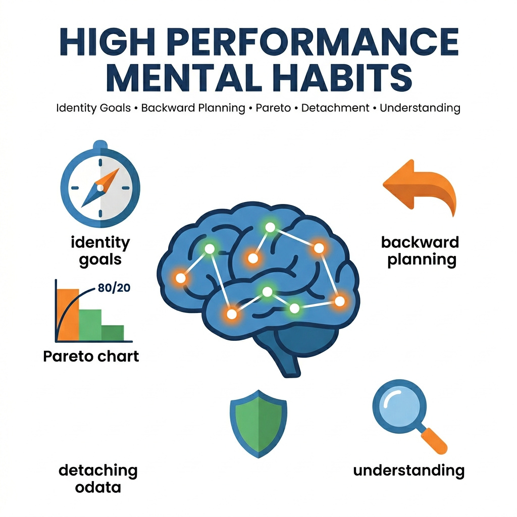 Infographie : Les habitudes mentales des personnes à haute performance