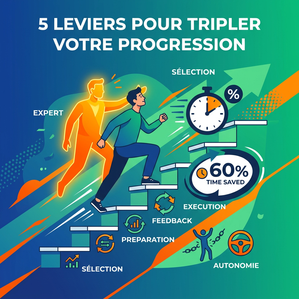 Infographie : Comment progresser plus vite en travaillant avec des experts